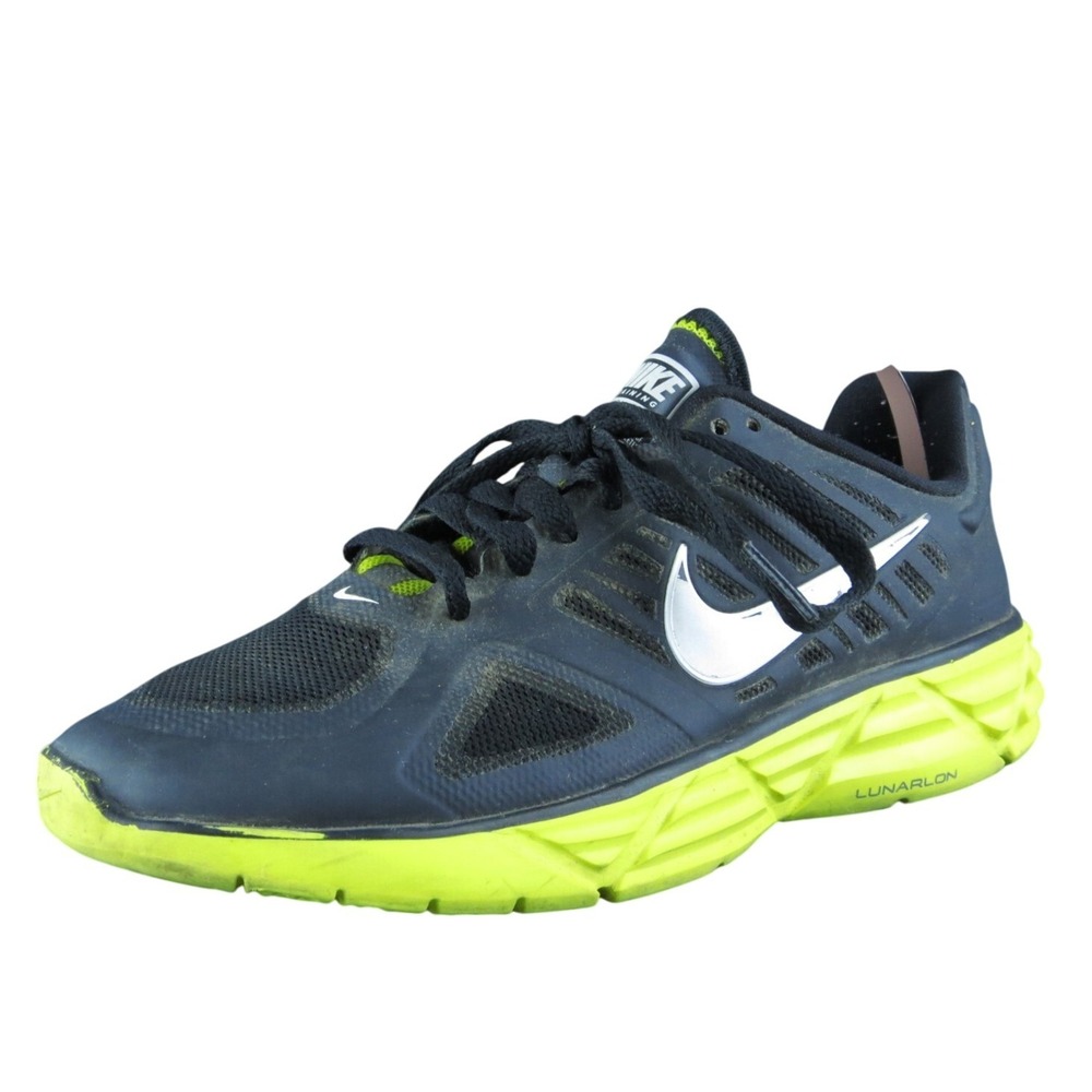 Nike Training Lunar Victory II Women Sneaker Shoes Sz 6.5 Medium Black Synthetic